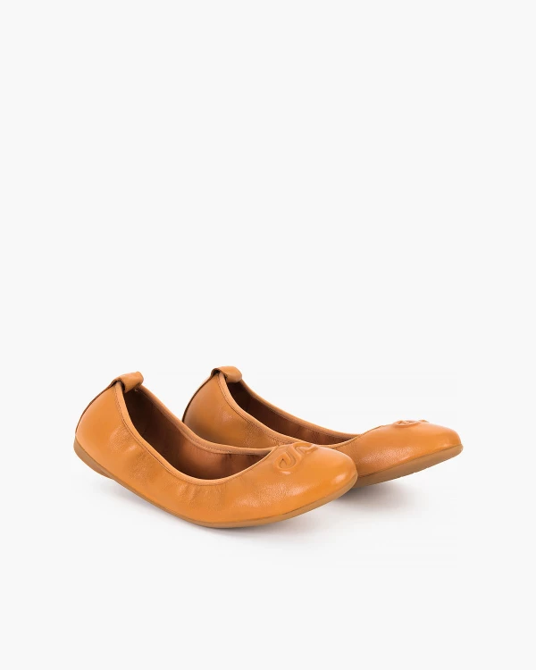 Rude baleriny damskie z naturalnej skóry licowej 2