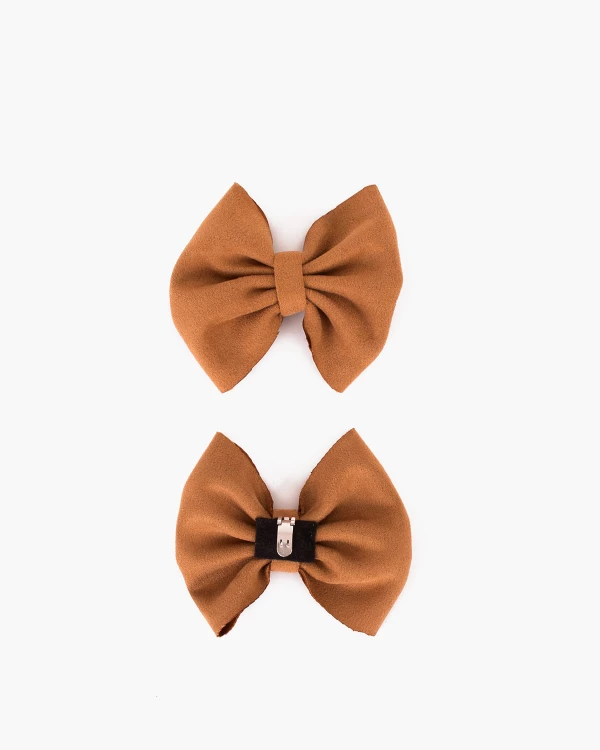 Brązowe kokardy do butów 4