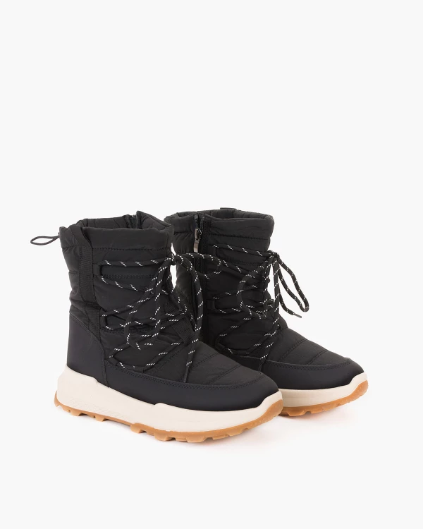 Czarne śniegowce damskie z ortalionu 2