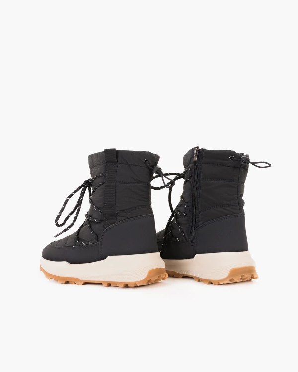 Czarne śniegowce damskie z ortalionu 4