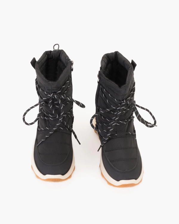 Czarne śniegowce damskie z ortalionu 3