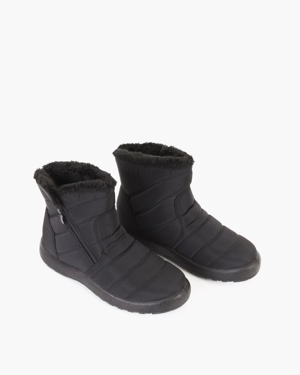 Czarne śniegowce damskie ortalionowe