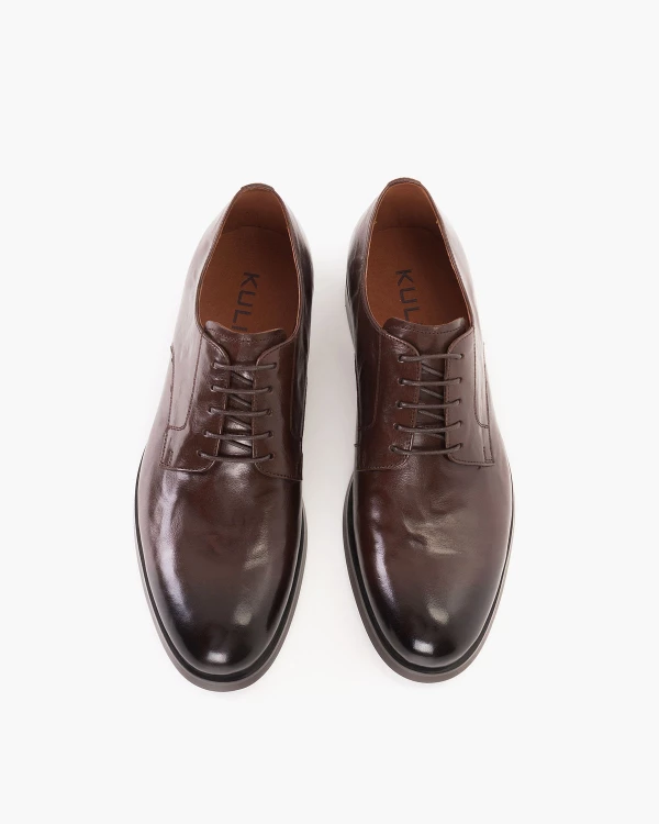 Brązowe półbuty wizytowe skórzane 3