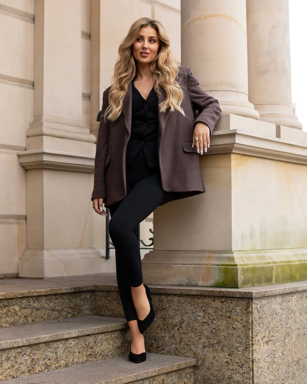 Czarne szpilki damskie ze skóry zamszowej 2