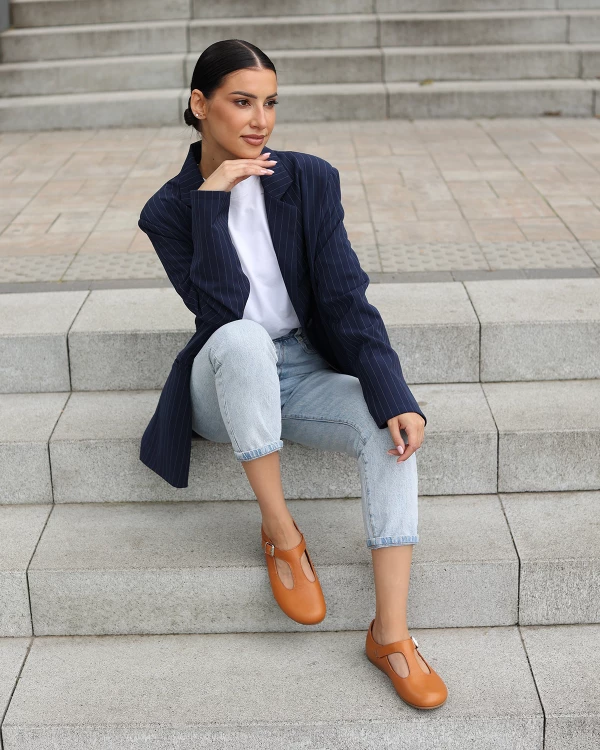 Rude półbuty damskie z naturalnej skóry licowej z wycięciami 2