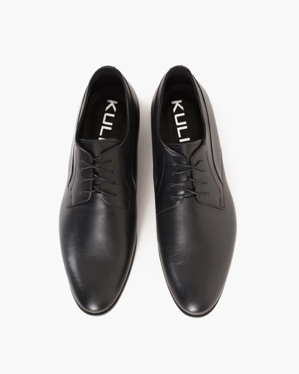 Czarne półbuty wizytowe skórzane 3