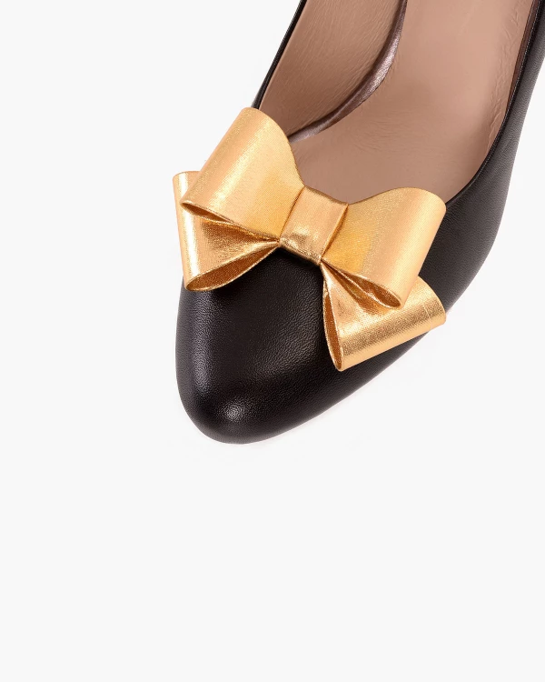 Złote kokardki do butów 3