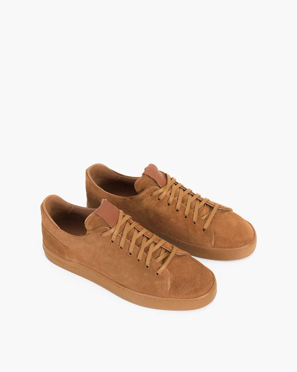 Brązowe trampki męskie zamszowe