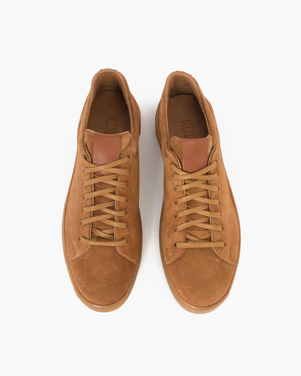 Brązowe trampki męskie zamszowe 2