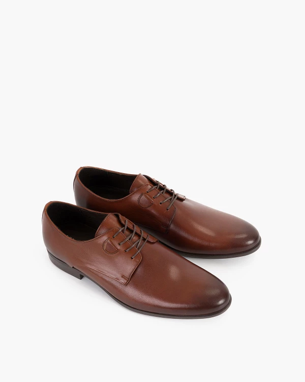 Brązowe półbuty wizytowe skórzane 3