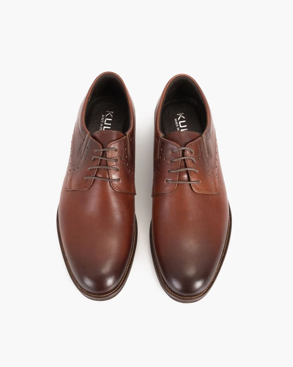 Brązowe półbuty wizytowe skórzane 3