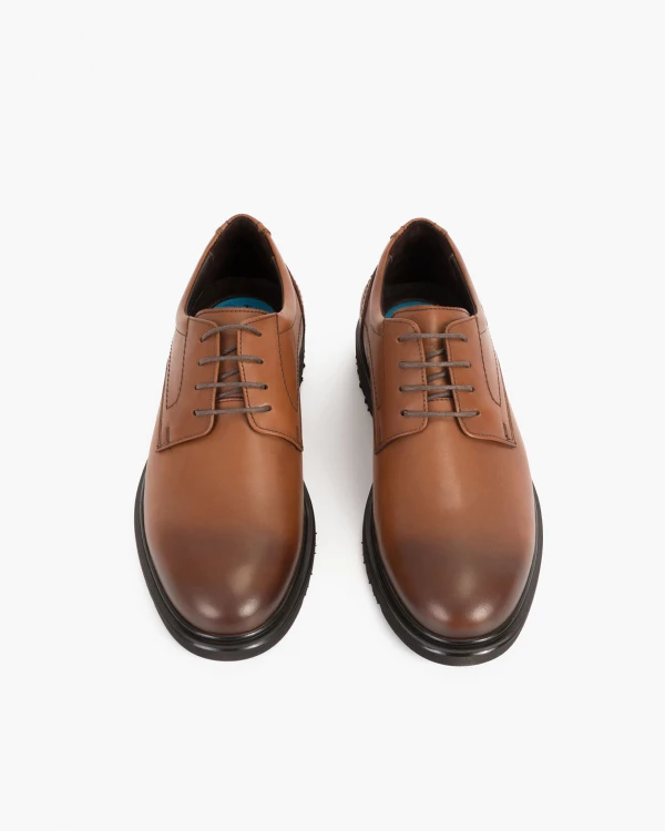 Brązowe półbuty wizytowe skórzane 3