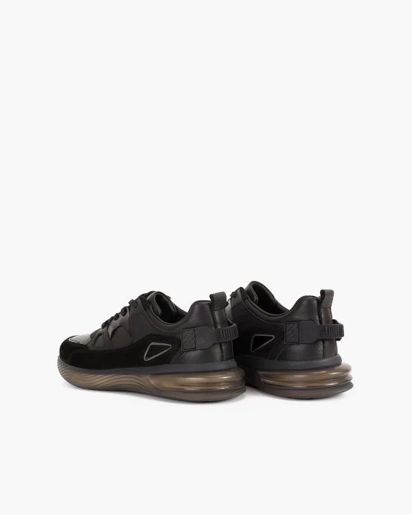 Czarne półbuty męskie zamszowe 4