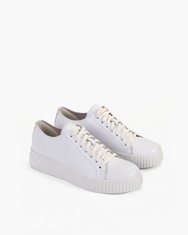 Białe trampki damskie skórzane 2