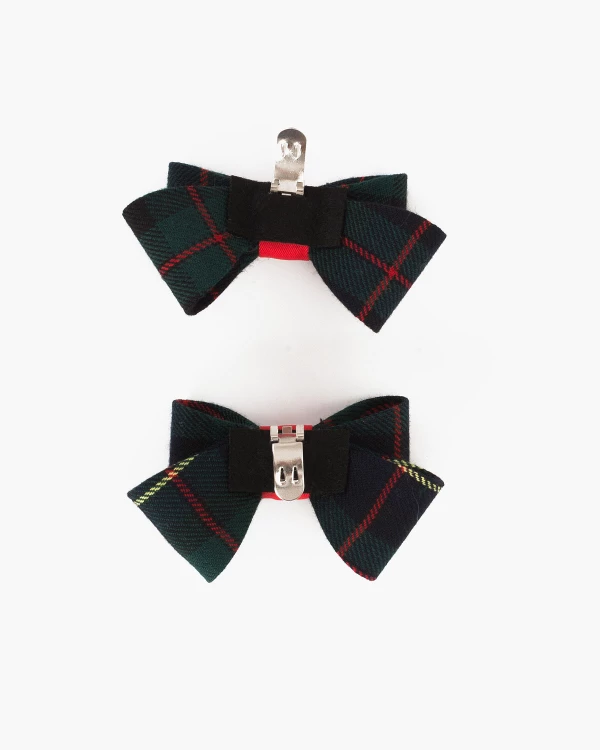 Wielokolorowe kokardki do butów w kratę 4