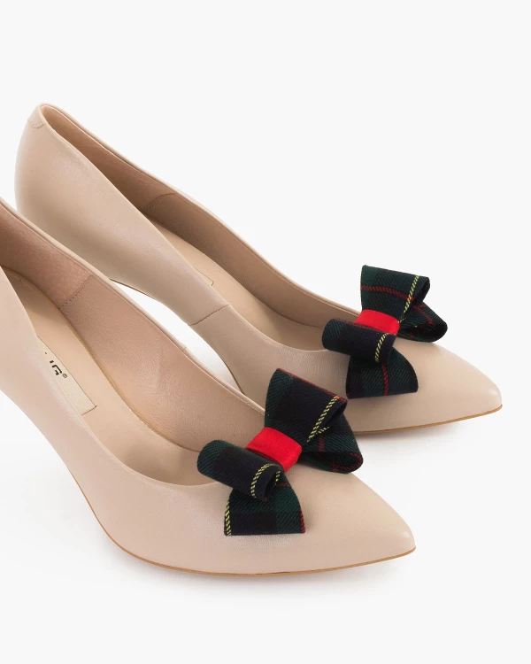 Wielokolorowe kokardki do butów w kratę 2