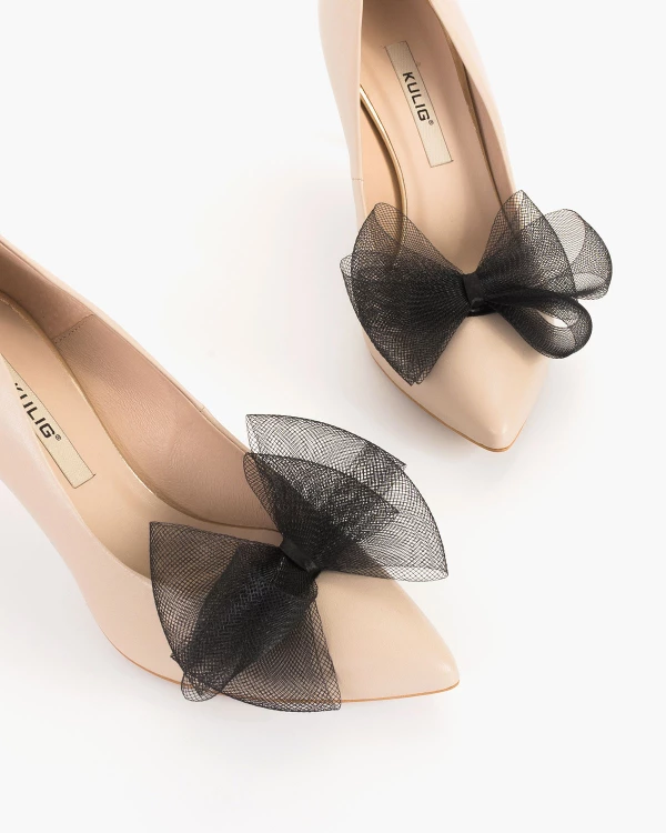 Czarne kokardki do butów 3