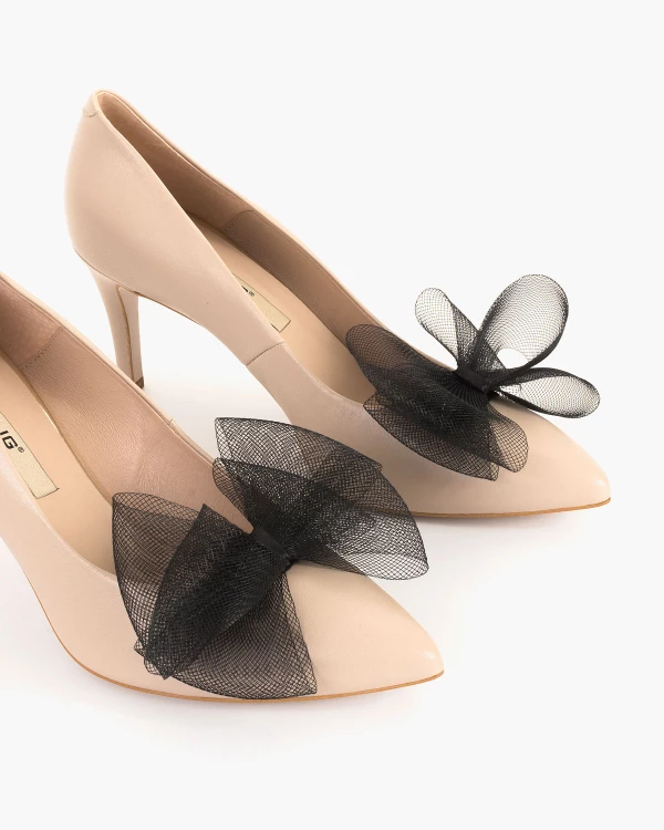 Czarne kokardki do butów 2