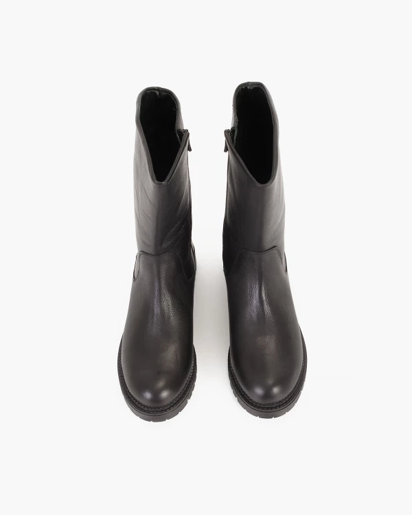 Czarne botki skórzane 3