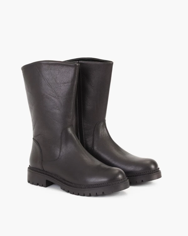 Czarne botki skórzane 2