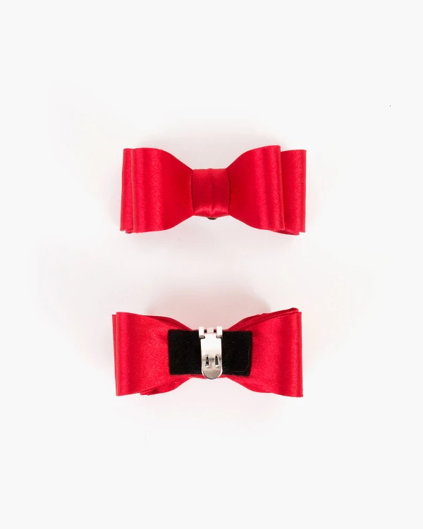 Czerwone kokardy do butów 4