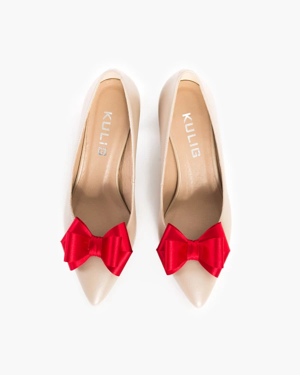 Czerwone kokardki do butów 3