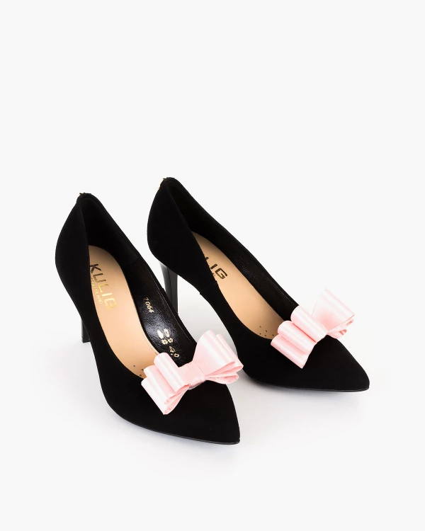 Różowe kokardki do butów 2