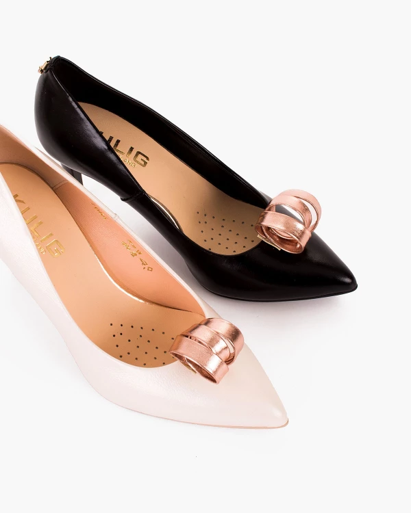 Miedziane klipsy do butów