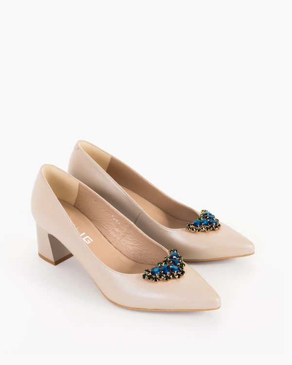 Wielokolorowe klipsy do butów z kamieniami 2