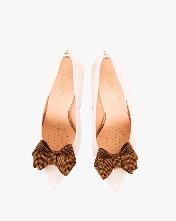 Brązowo-czarne kokardki do butów 3