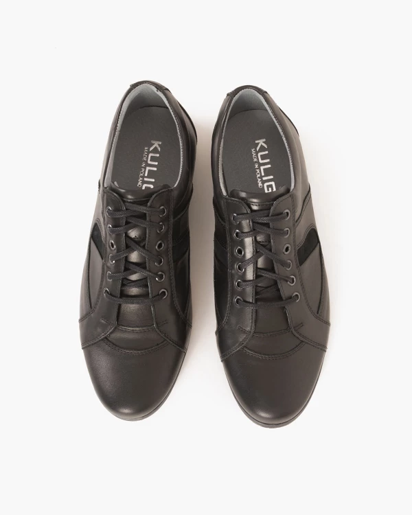 Czarne półbuty męskie skórzane 071 578-BAFLO