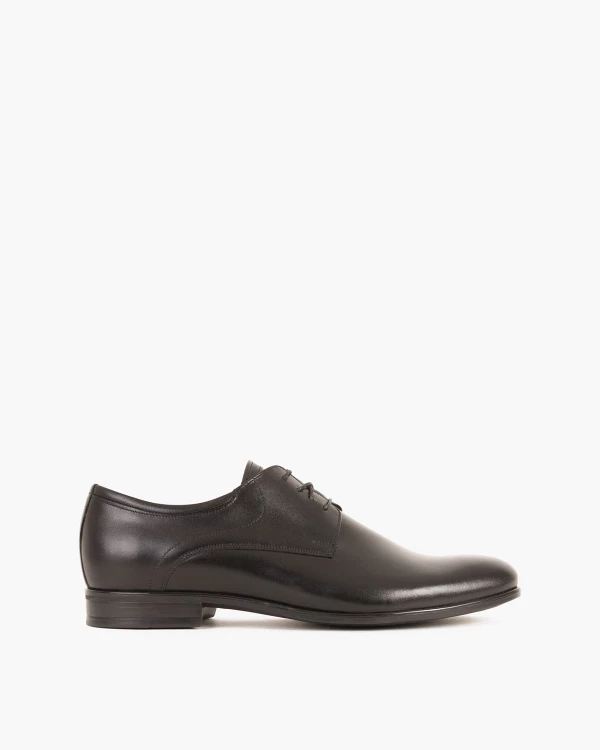 Czarne półbuty wizytowe skórzane 5