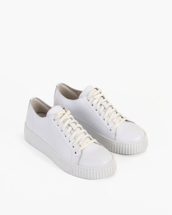 Białe trampki damskie skórzane 5