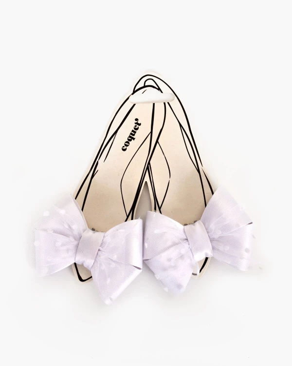 Białe kokardki do butów 3