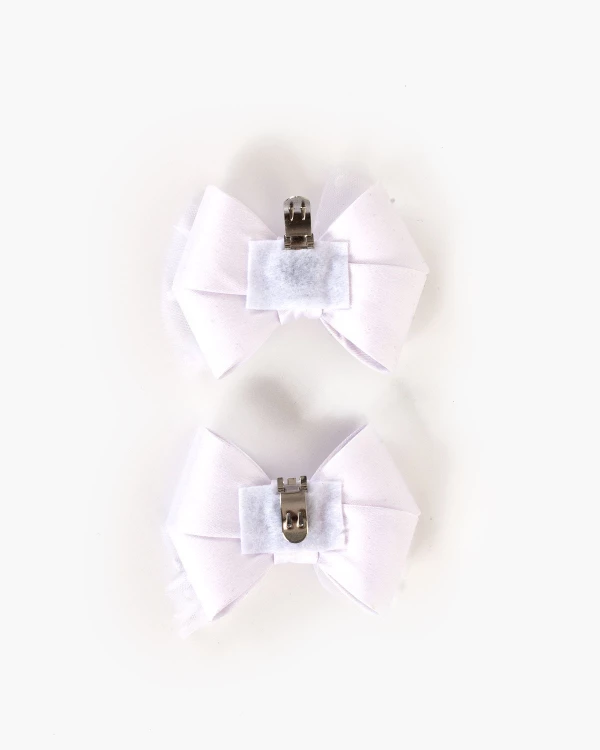 Białe kokardki do butów 4